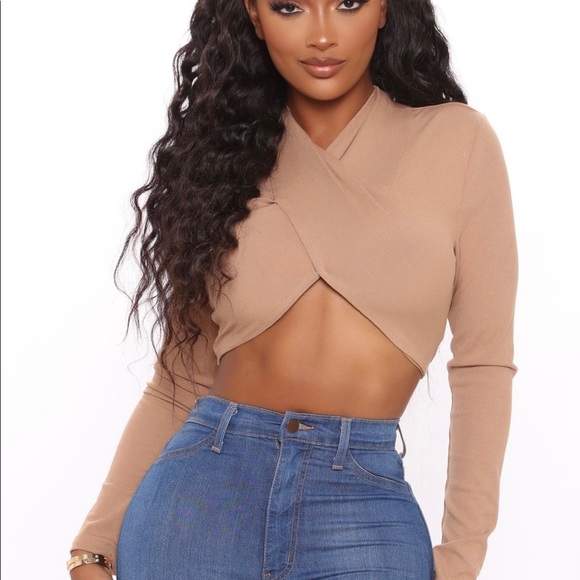 Brown crop top - Picture 2 of 2